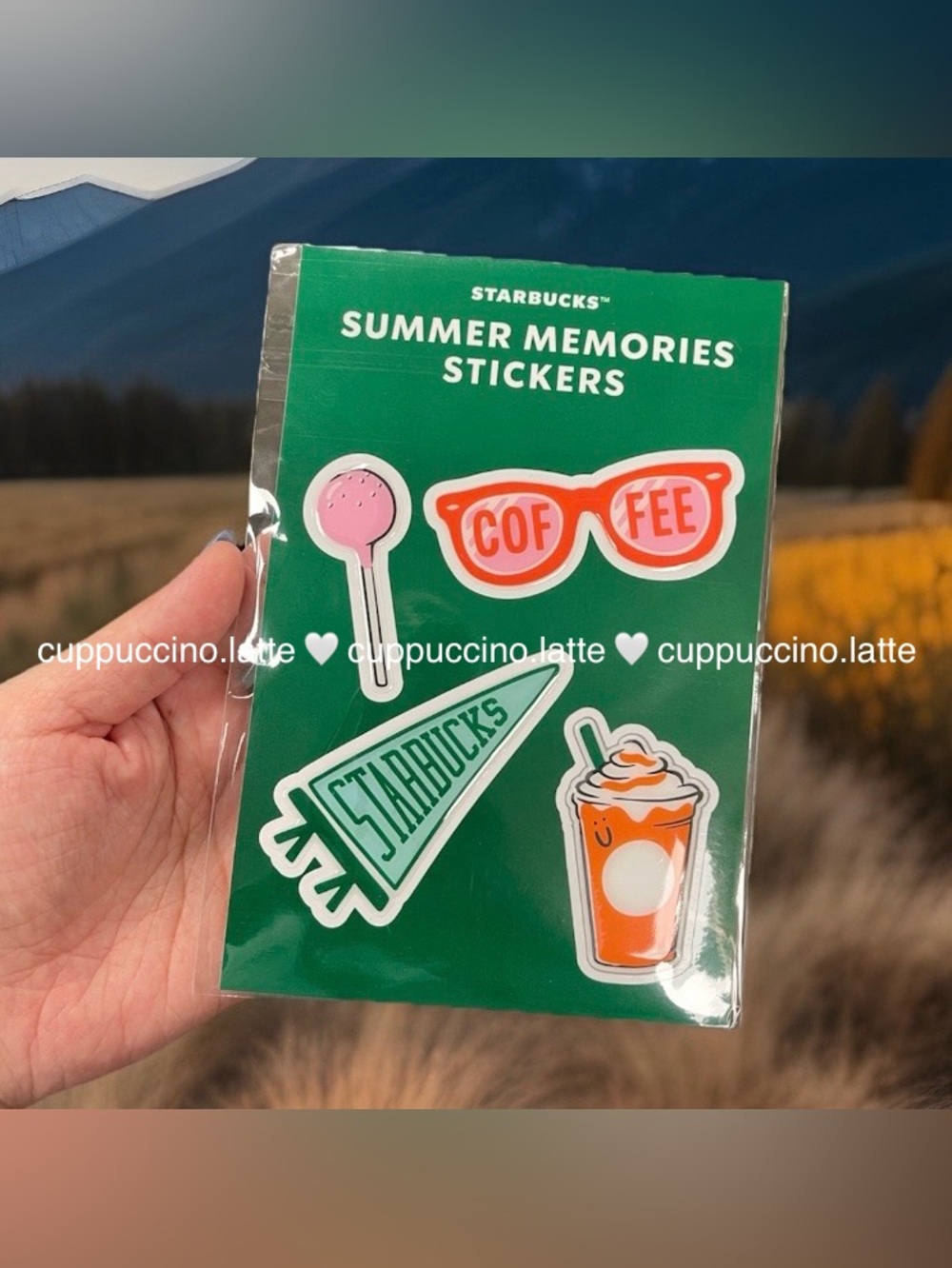 NWT✨Starbucks 2026 Summer Road Trip Sticker Pack of 4 Stickers - Pack #3